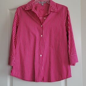 Striped button up blouse
